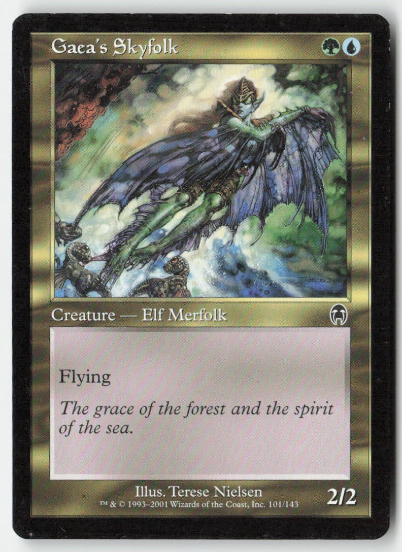 Gaea's Skyfolk APC 101 Common Moderately Played, Front