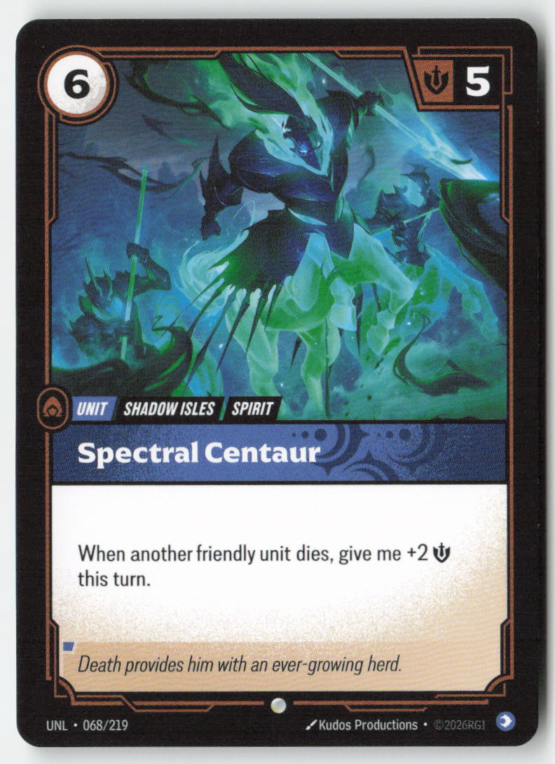 Spectral Centaur #068/219 - Unleashed - Riftbound - Common - Lightly Played