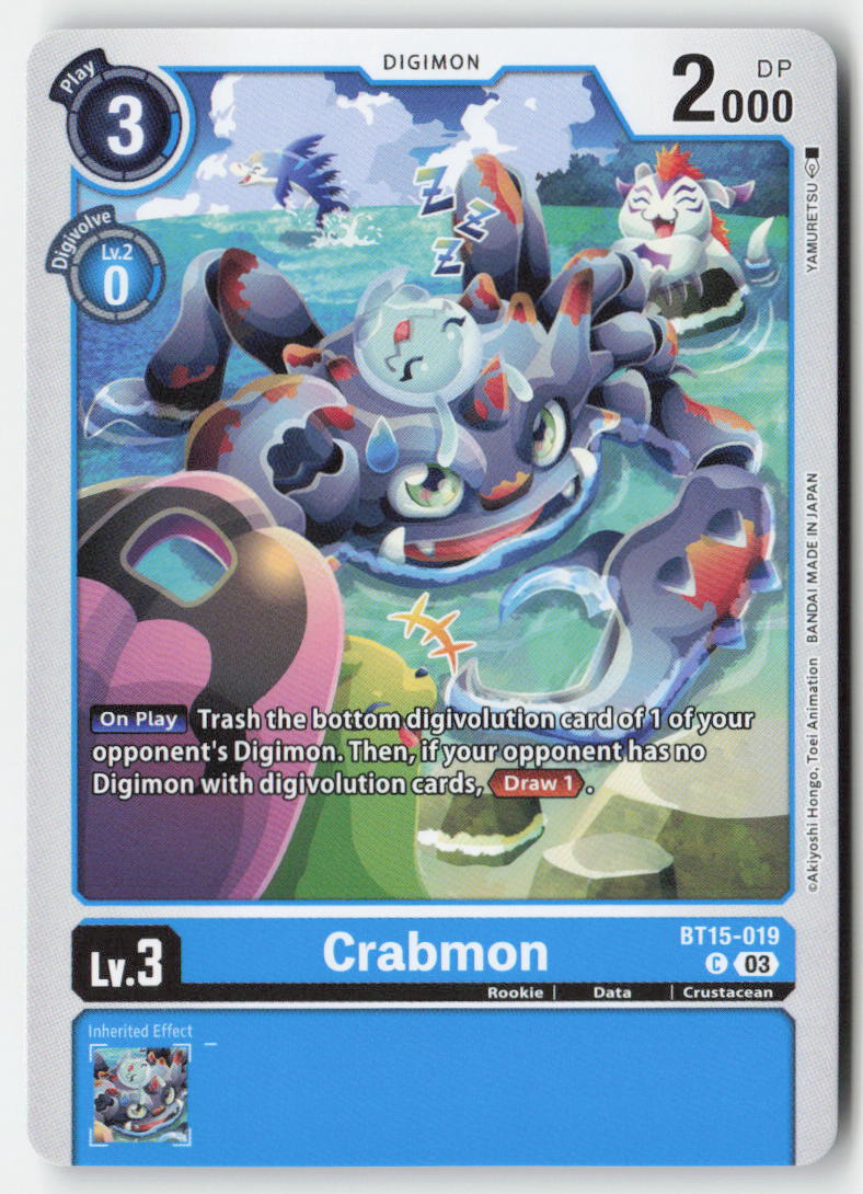 Crabmon BT15-019 Normal Common Near Mint