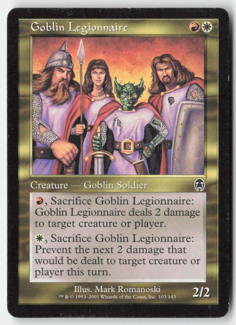 Goblin Legionnaire APC 103 Common Moderately Played
