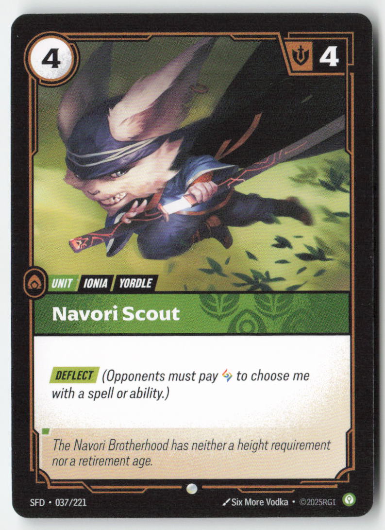 Navori Scout #037/221 - Spiritforged - Riftbound - Common - Lightly Played