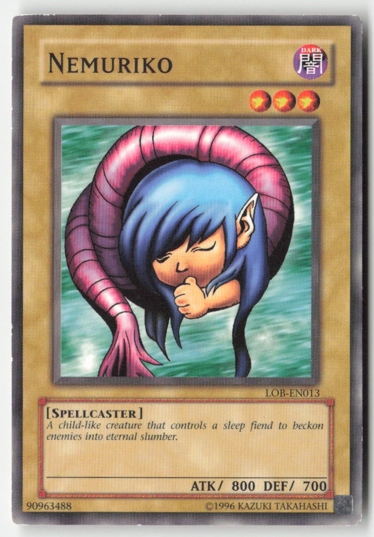 Nemuriko (Worldwide English) LOB-EN013 Unlimited Common Moderately Played