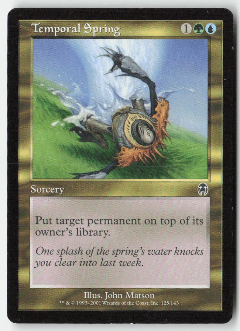 Temporal Spring APC 125 Common Moderately Played