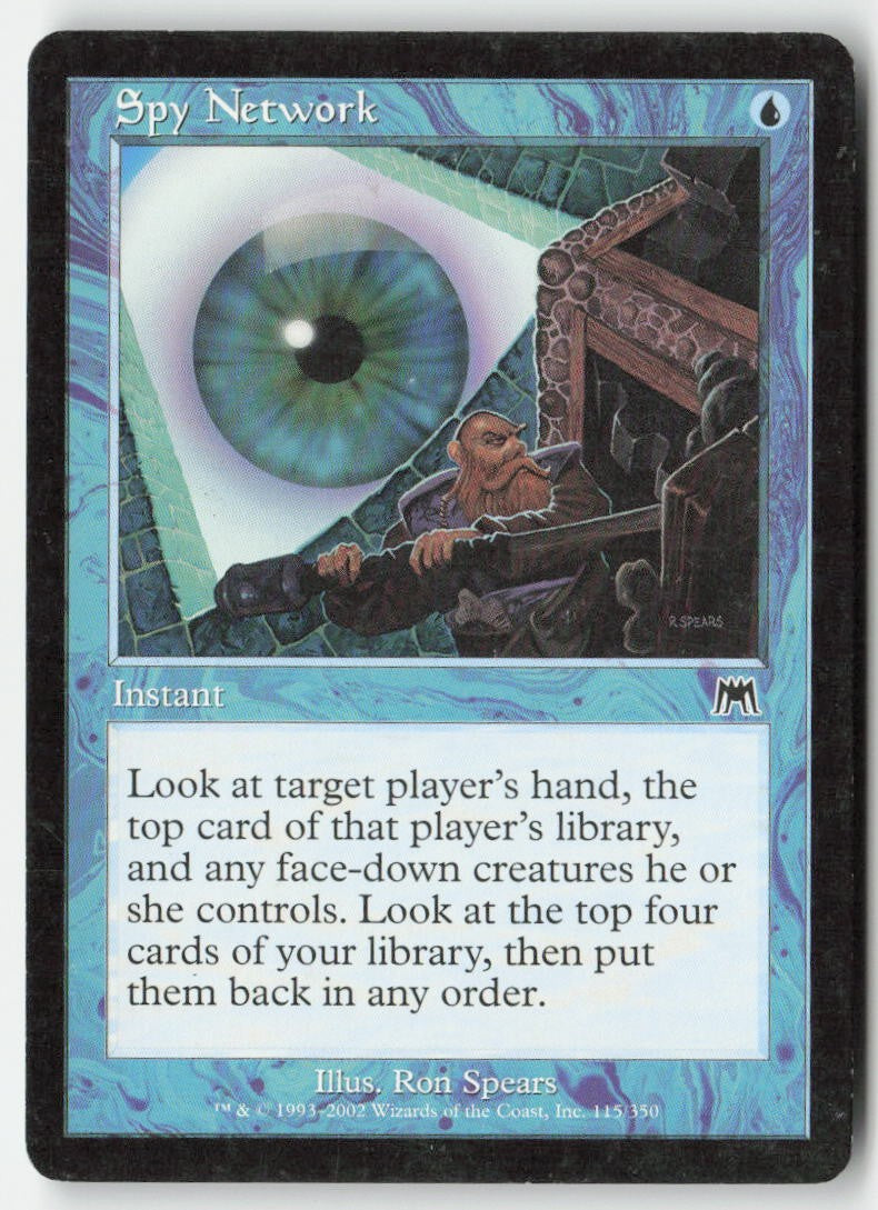 Spy Network ONS 115 Common Moderately Played, Front