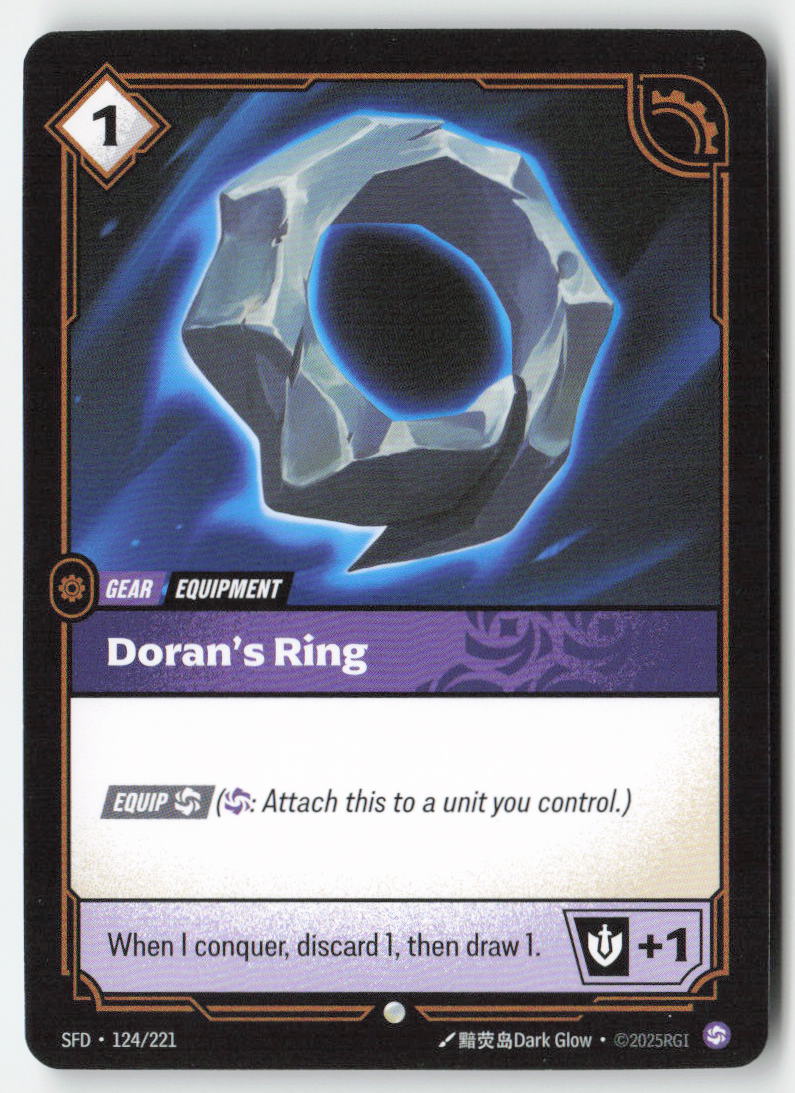 Doran's Ring #124/221 - Spiritforged - Riftbound - Common - Lightly Played