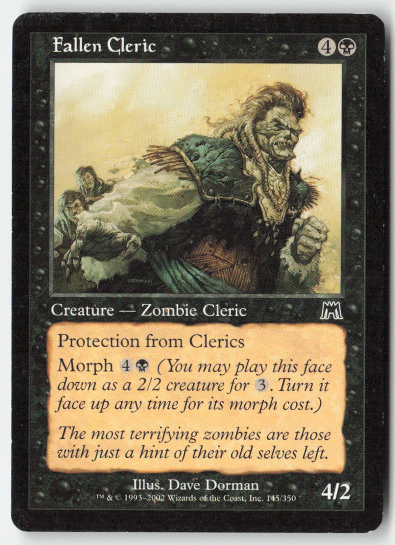 Fallen Cleric ONS 145 Common Moderately Played