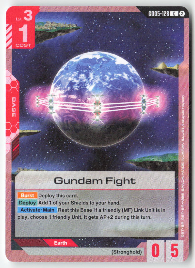 Gundam Fight GD05-128 Common Normal Lightly Played, Front