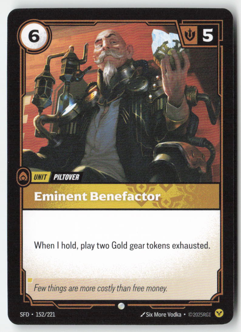 Eminent Benefactor #152/221 - Spiritforged - Riftbound - Common - Lightly Played