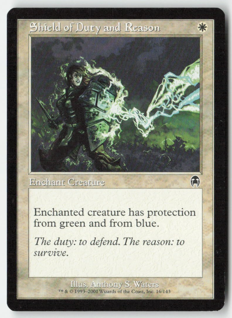 Shield of Duty and Reason APC 16 Common Moderately Played