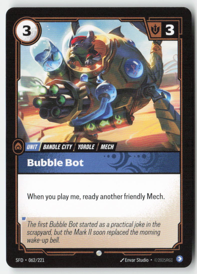 Bubble Bot #062/221 - Spiritforged - Riftbound - Common - Lightly Played
