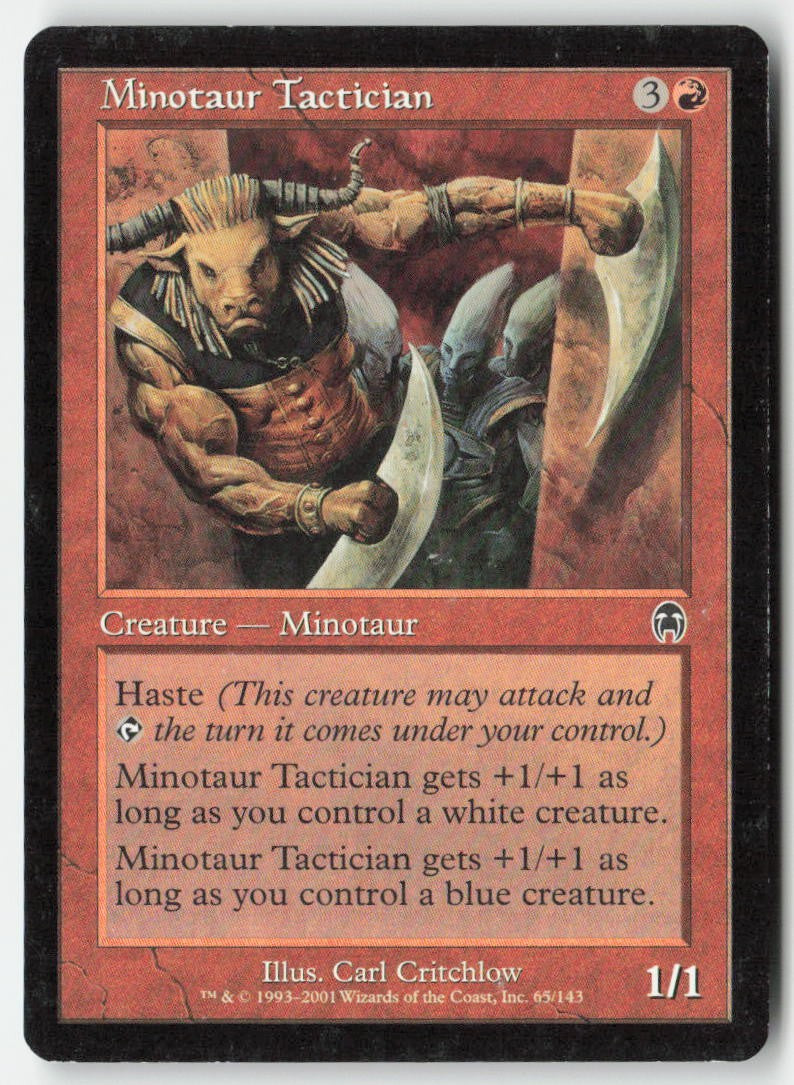 Minotaur Tactician APC 65 Common Moderately Played