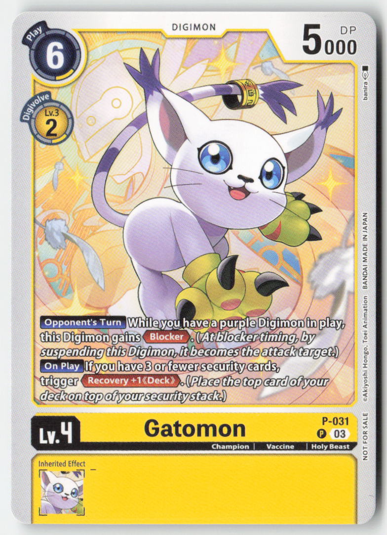 Gatomon (Promo) P-031 Normal Promo Near Mint