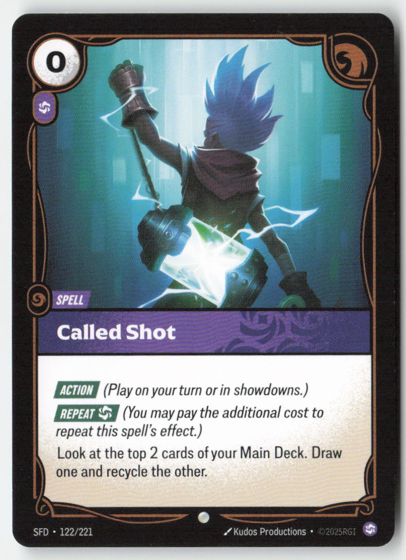Called Shot #122/221 - Spiritforged - Riftbound - Common - Lightly Played