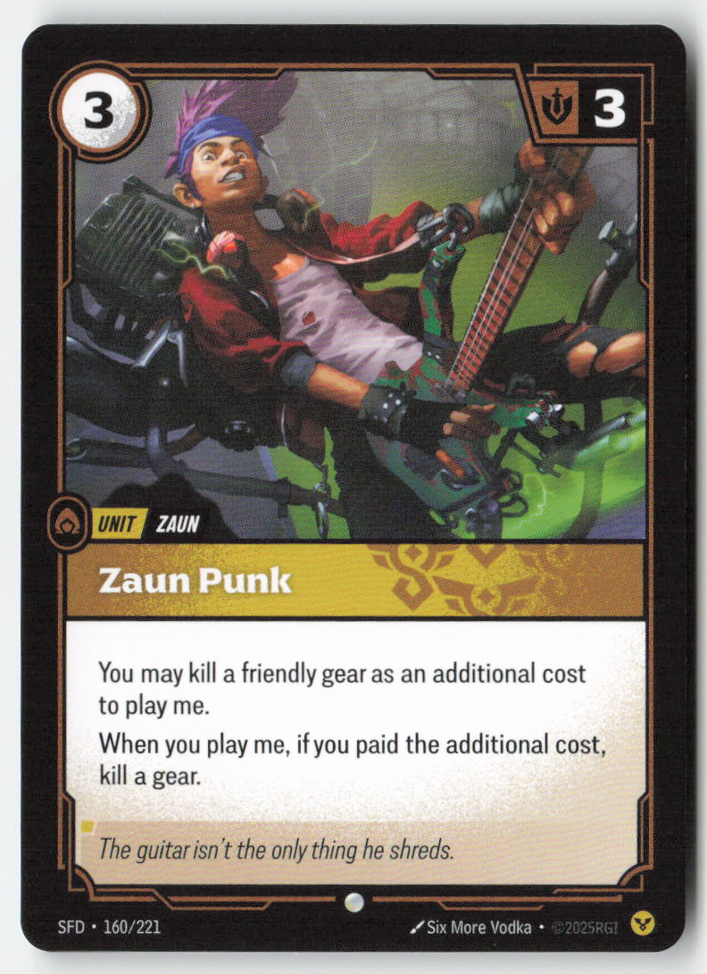 Zaun Punk #160/221 - Spiritforged - Riftbound - Common - Lightly Played