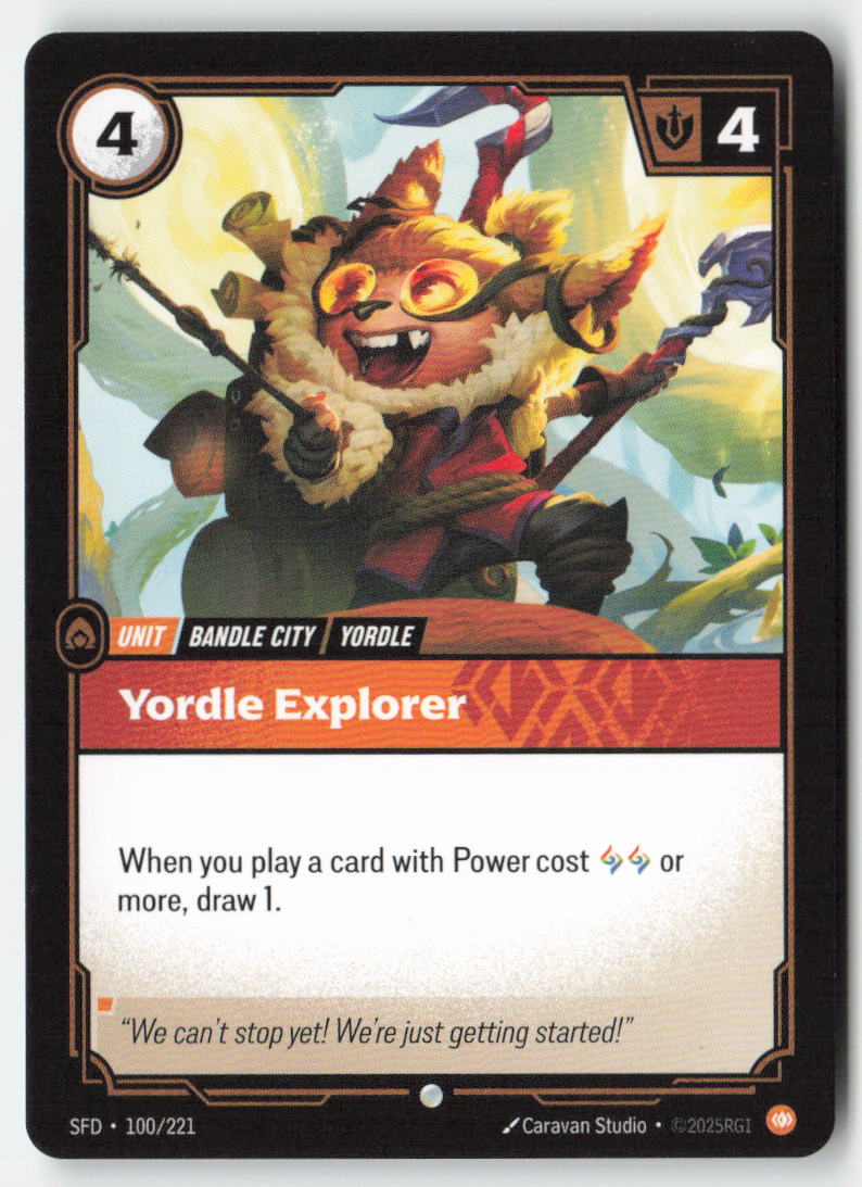 Yordle Explorer #100/221 - Spiritforged - Riftbound - Common - Lightly Played