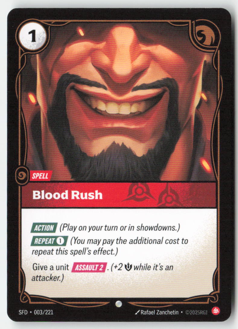 Blood Rush #003/221 - Spiritforged - Riftbound - Common - Lightly Played