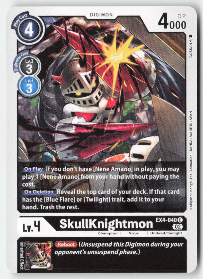 SkullKnightmon EX4-040 Normal Common Near Mint, Front