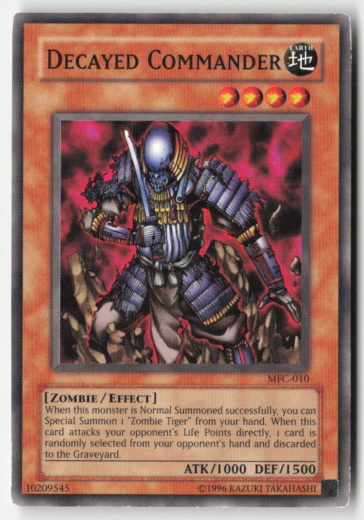 Decayed Commander MFC-010 Unlimited Common Moderately Played, Front