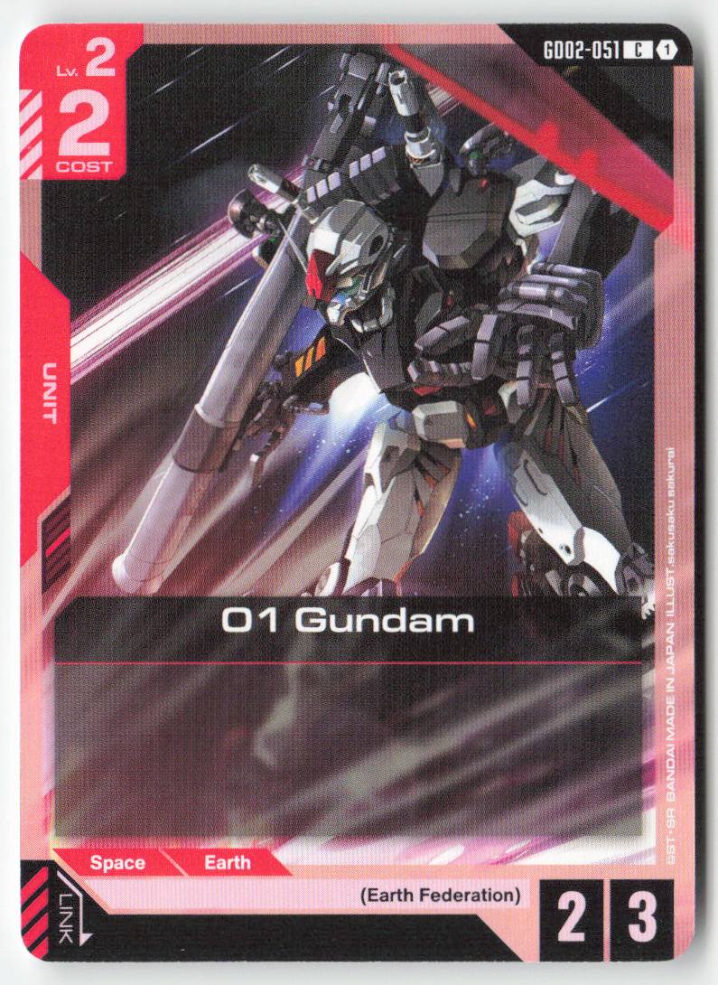 01 Gundam GD02-051 Common Normal Lightly Played