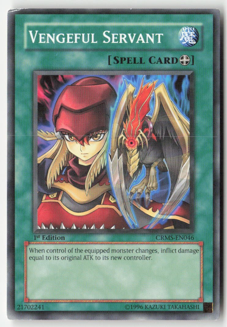 Vengeful Servant CRMS-EN046 1st Edition Common Moderately Played