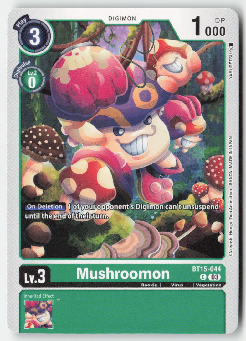 Mushroomon BT15-044 Normal Common Near Mint