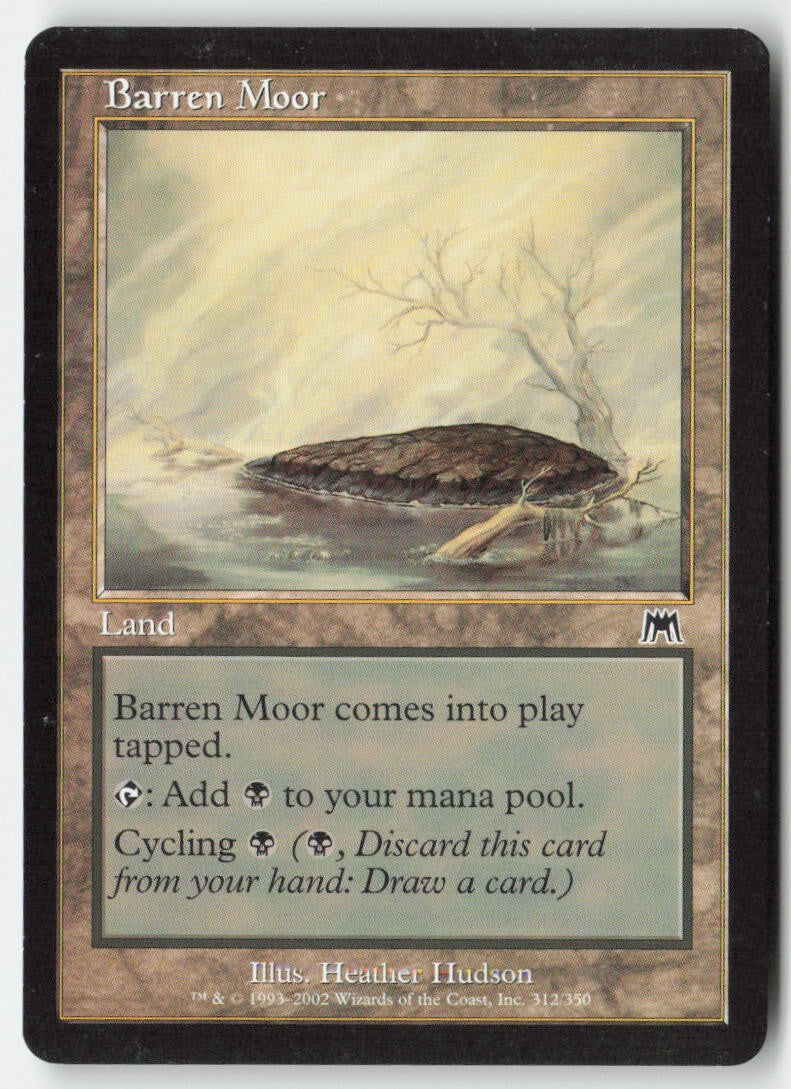 Barren Moor ONS 312 Common Moderately Played, Front