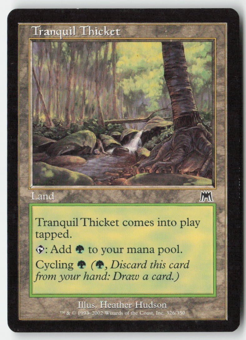 Tranquil Thicket ONS 326 Common Moderately Played, Front
