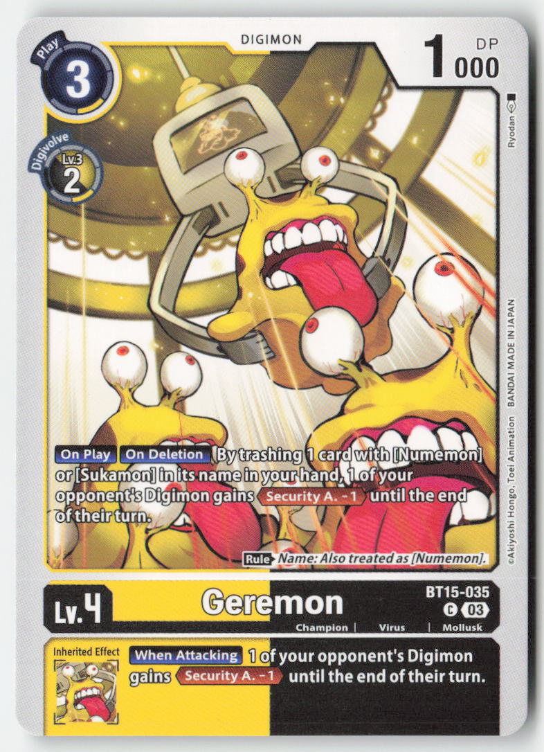 Geremon BT15-035 Normal Common Near Mint, Front