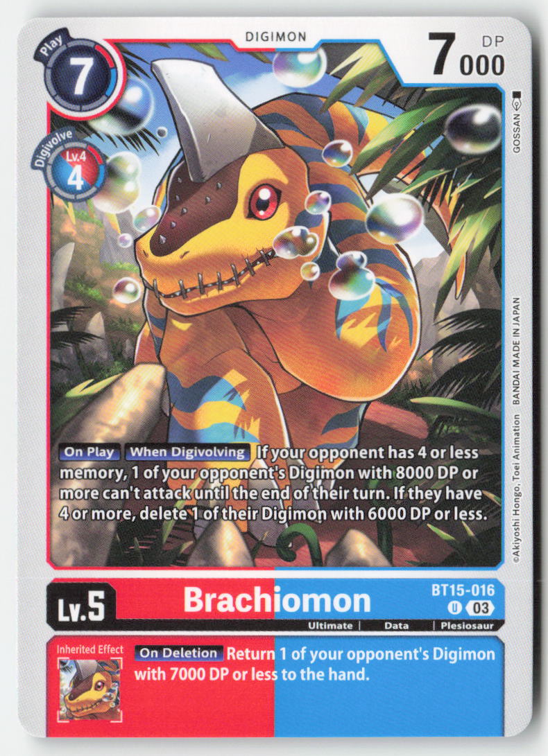 Brachiomon BT15-016 Normal Uncommon Near Mint, Front