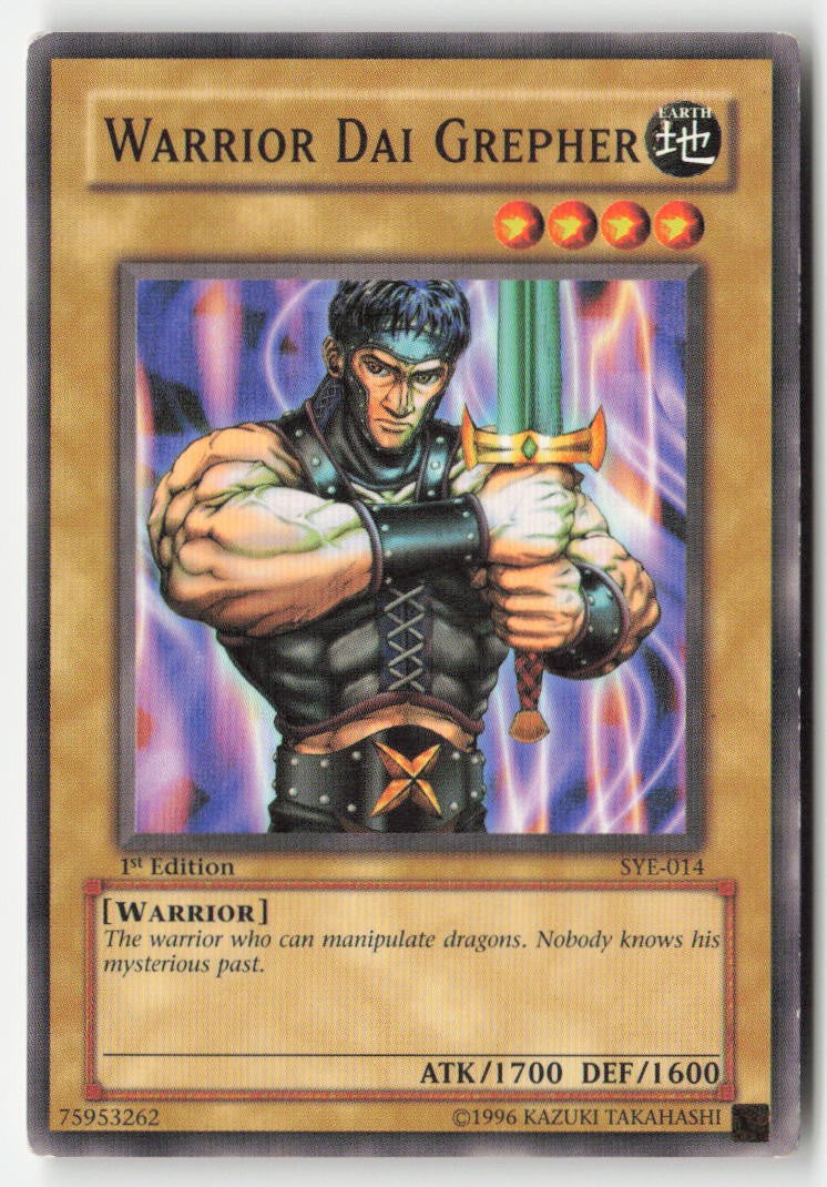 Warrior Dai Grepher SYE-014 1st Edition Common Moderately Played