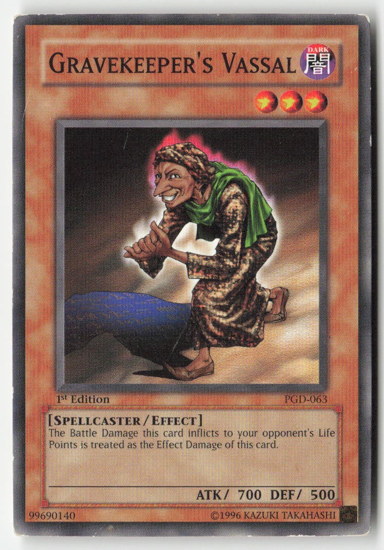 Gravekeeper's Vassal PGD-063 1st Edition Common Moderately Played, Front
