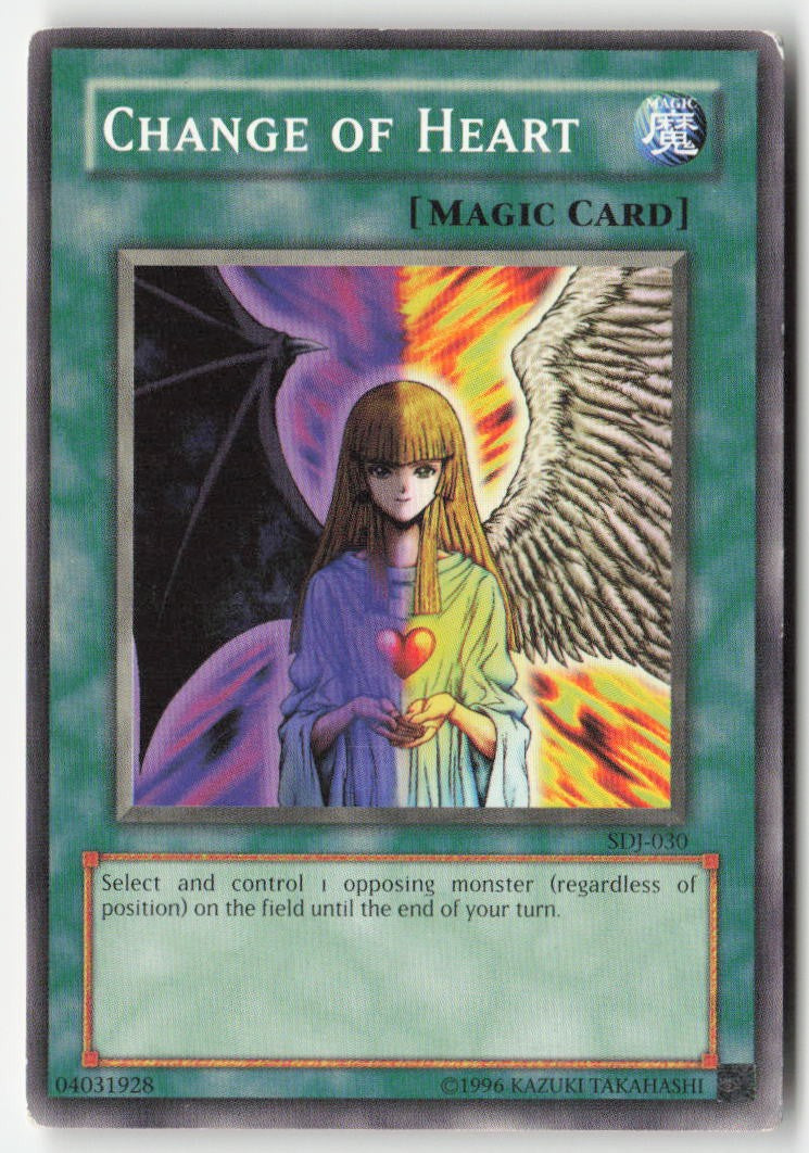 Change of Heart SDJ-030 Unlimited Common Moderately Played, Front