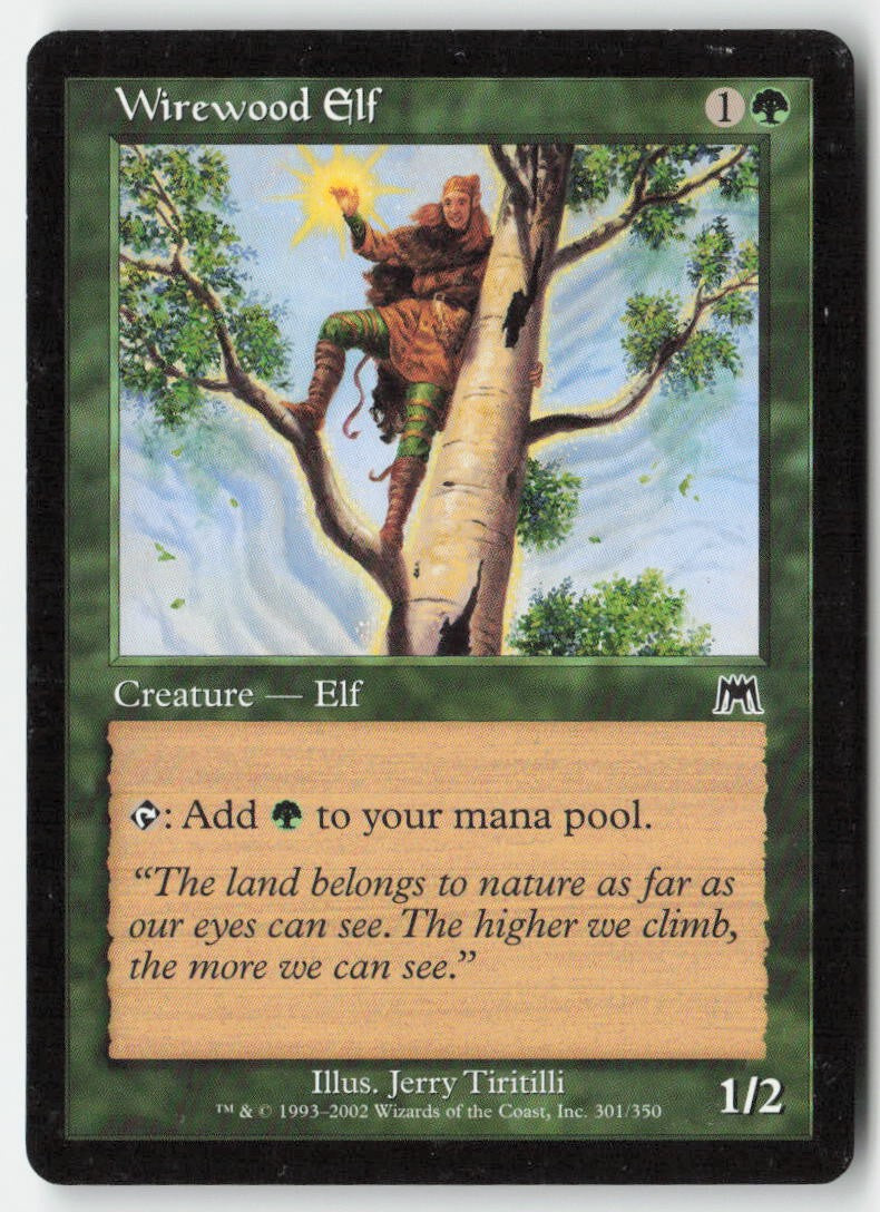 Wirewood Elf ONS 301 Common Moderately Played, Front