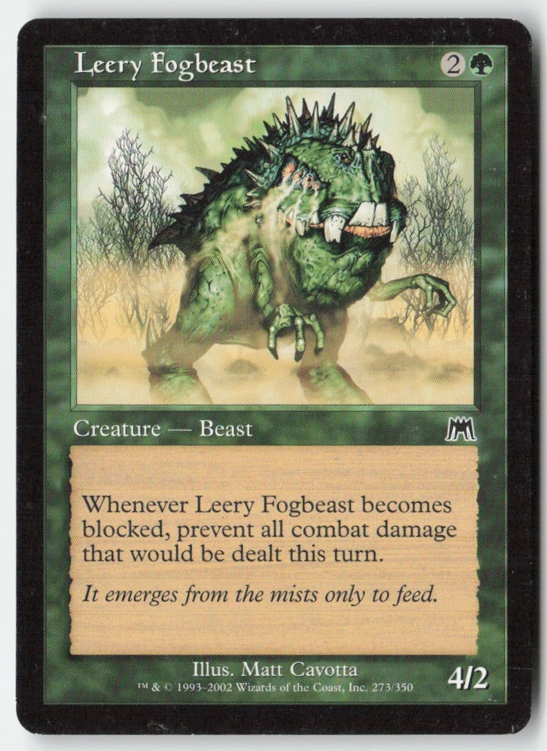 Leery Fogbeast ONS 273 Common Moderately Played, Front