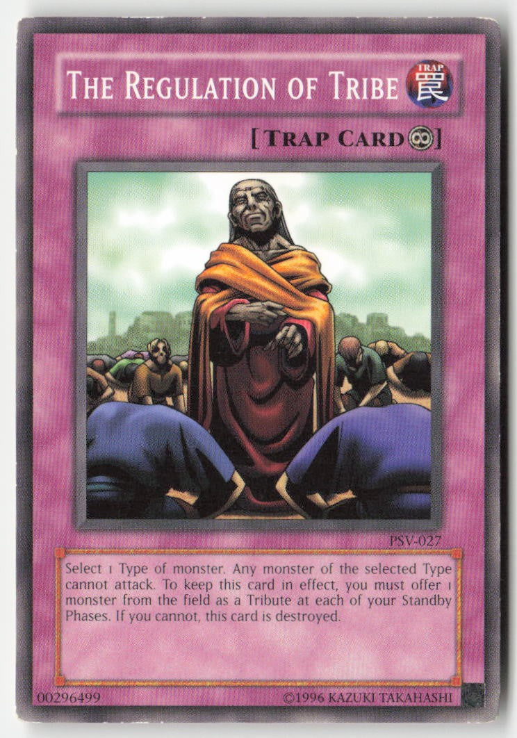 The Regulation of Tribe PSV-027 Unlimited Common Moderately Played, Front