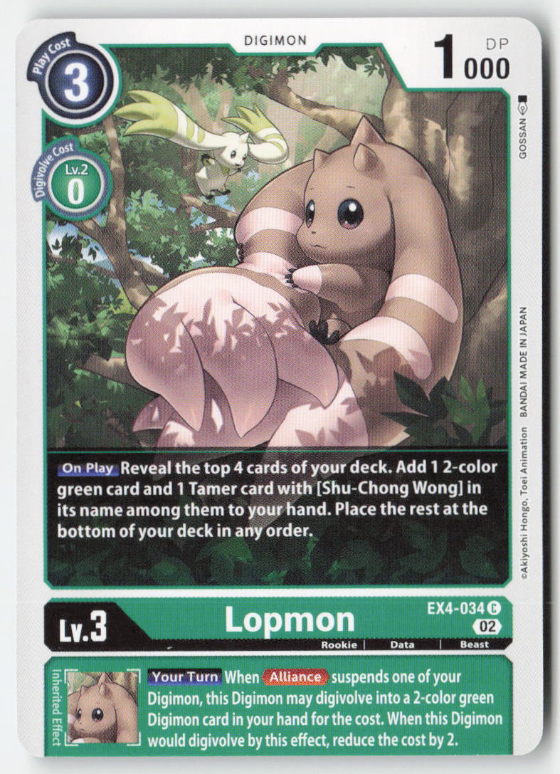 Lopmon EX4-034 Normal Common Near Mint