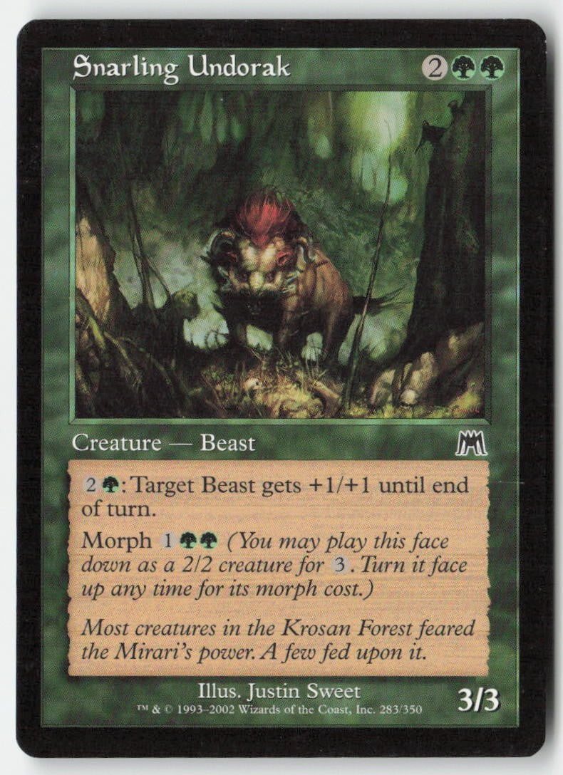 Snarling Undorak ONS 283 Common Moderately Played, Front