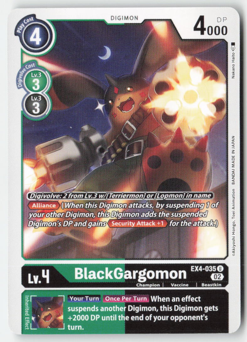 BlackGargomon EX4-035 Normal Uncommon Near Mint, Front