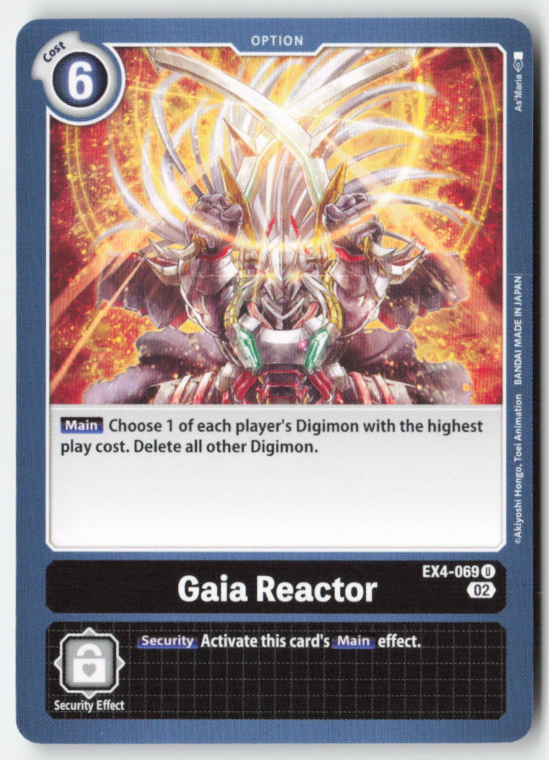 Gaia Reactor EX4-069 Normal Uncommon Near Mint, Front