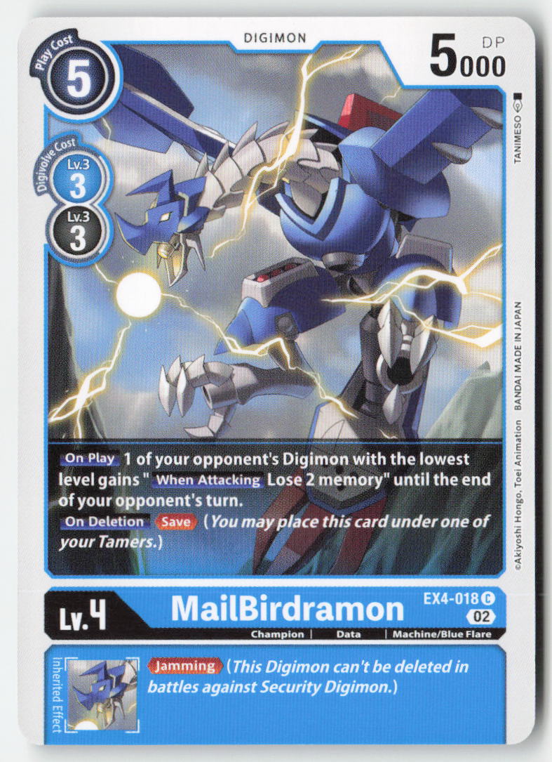 MailBirdramon EX4-018 Normal Common Near Mint, Front