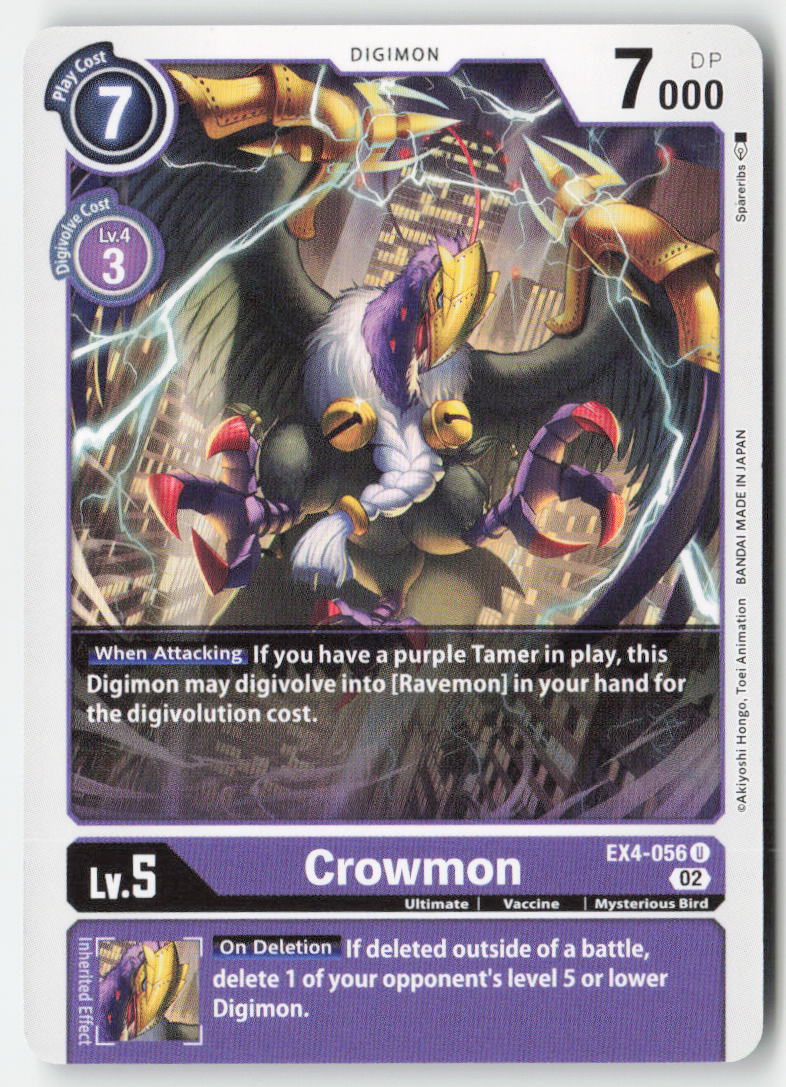 Crowmon EX4-056 Normal Uncommon Near Mint, Front