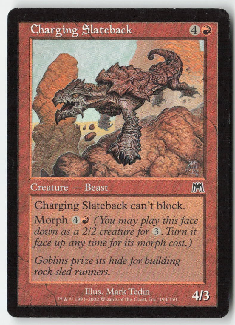 Charging Slateback ONS 194 Common Moderately Played