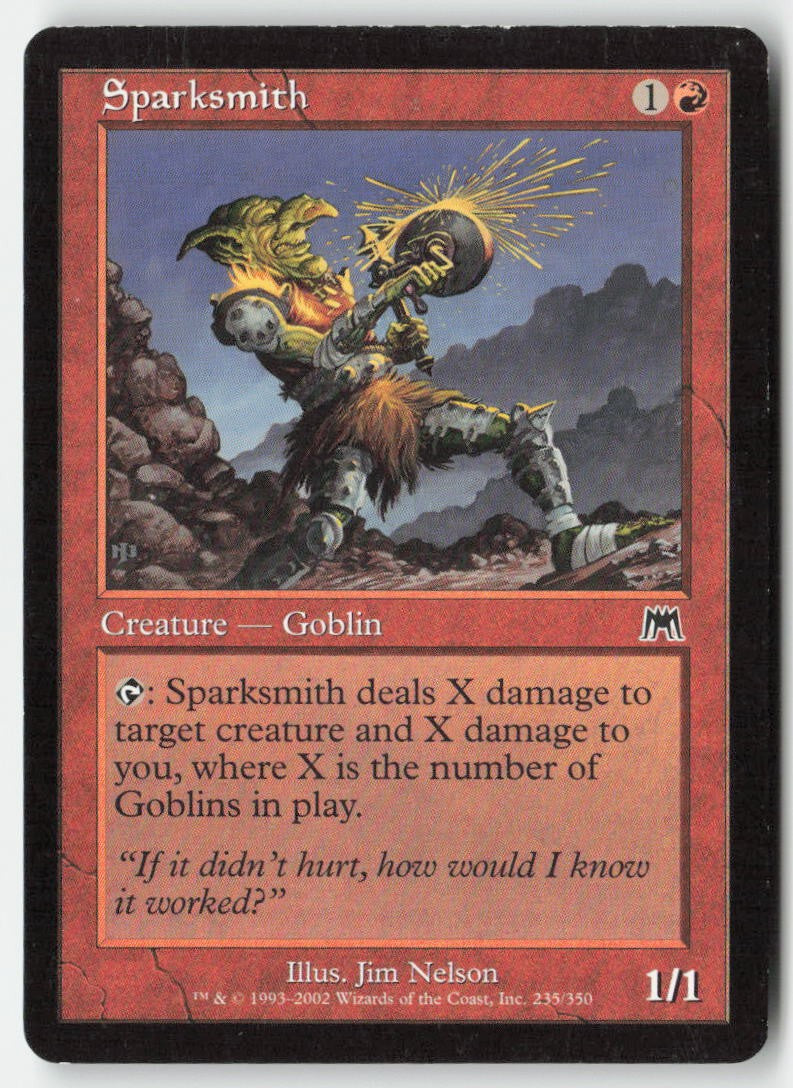 Sparksmith ONS 235 Common Moderately Played, Front