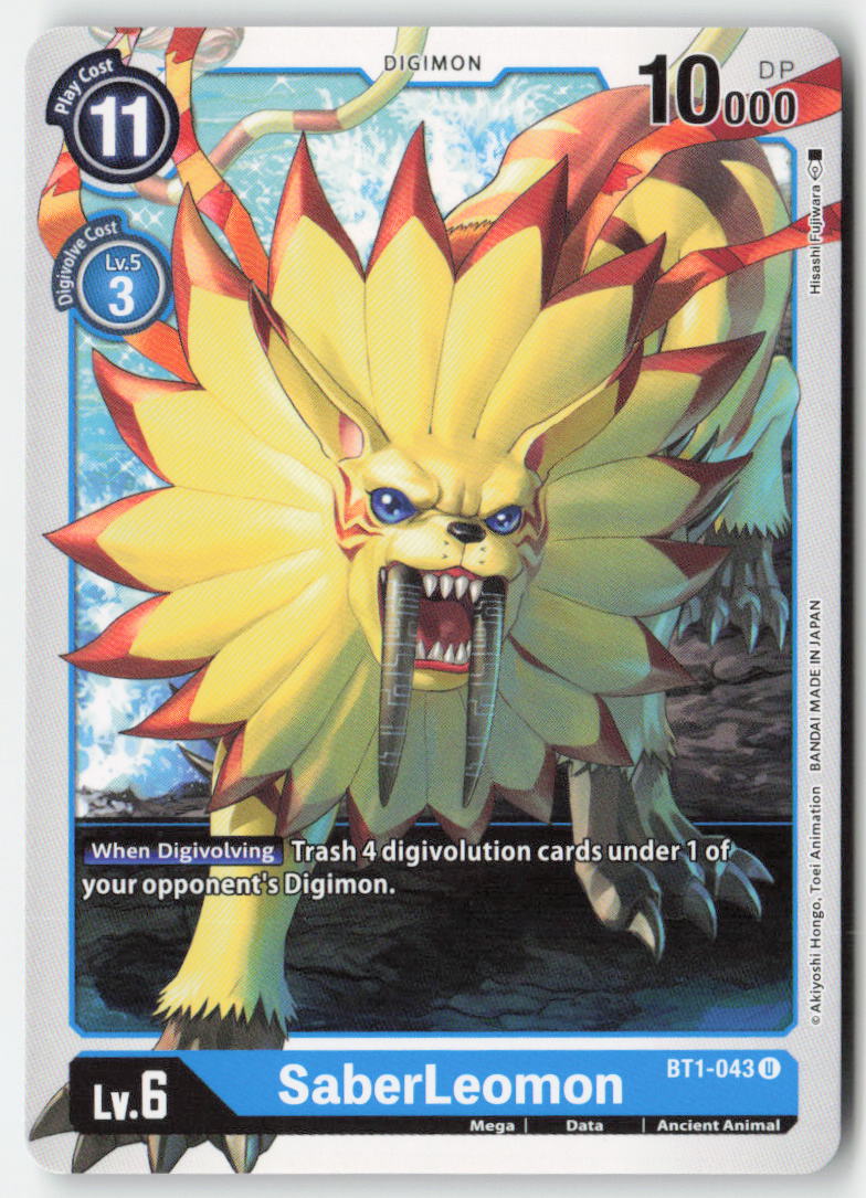 SaberLeomon BT1-043 Normal Uncommon Near Mint