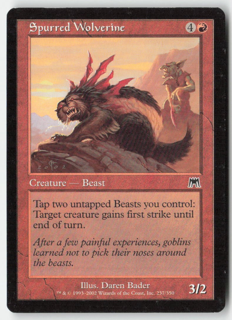 Spurred Wolverine ONS 237 Common Moderately Played, Front