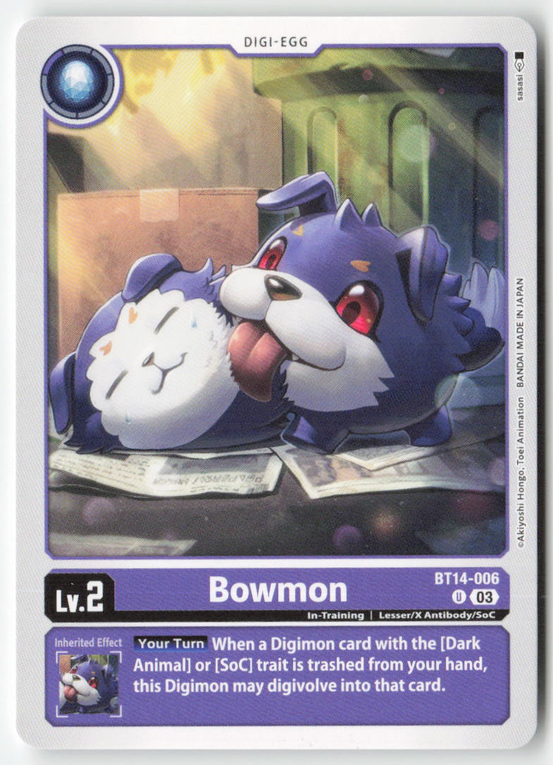 Bowmon BT14-006 Normal Uncommon Near Mint, Front