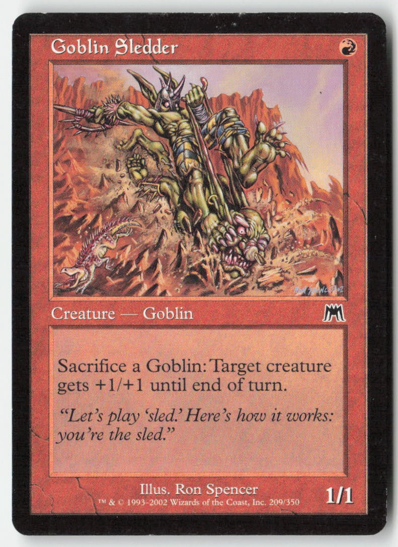 Goblin Sledder ONS 209 Common Moderately Played