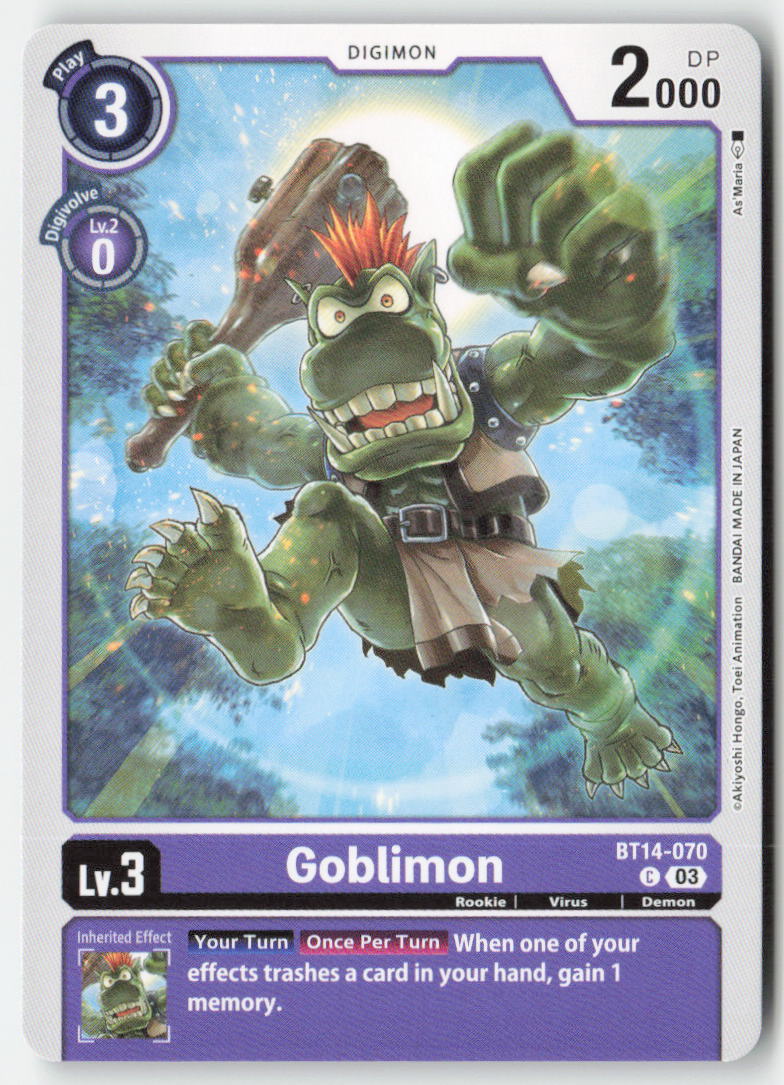 Goblimon BT14-070 Normal Common Near Mint
