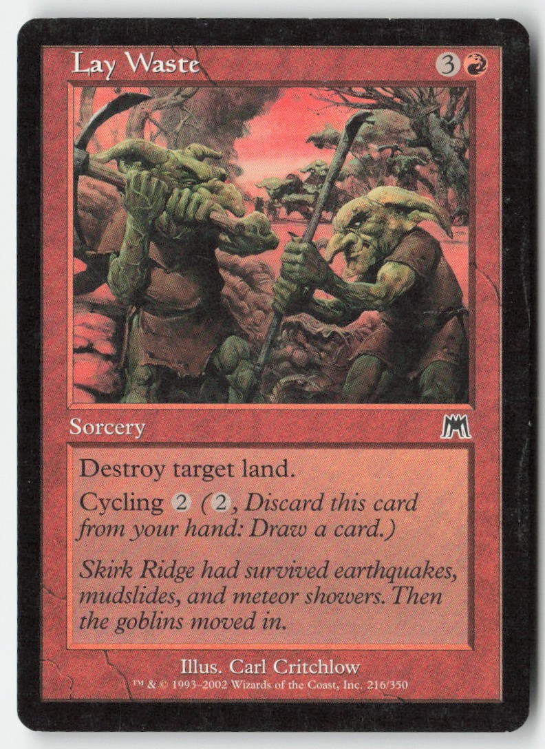 Lay Waste ONS 216 Common Moderately Played