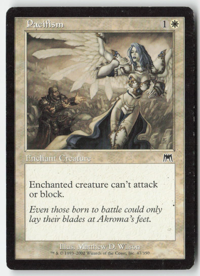 Pacifism ONS 47 Common Moderately Played, Front